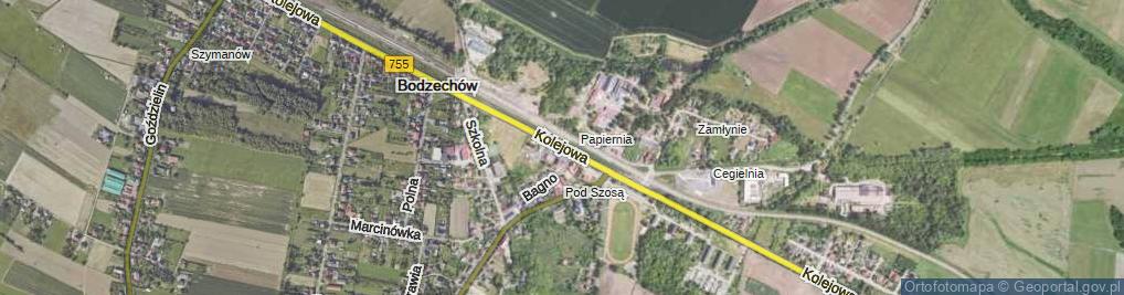 Zdjęcie satelitarne Kolejowa ul.