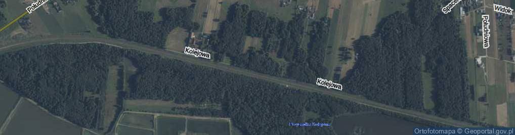 Zdjęcie satelitarne Kolejowa ul.