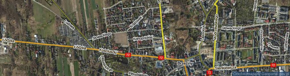 Zdjęcie satelitarne Konopnickiej Marii ul.