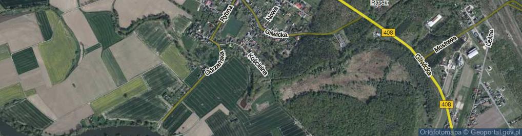 Zdjęcie satelitarne Kościelna ul.