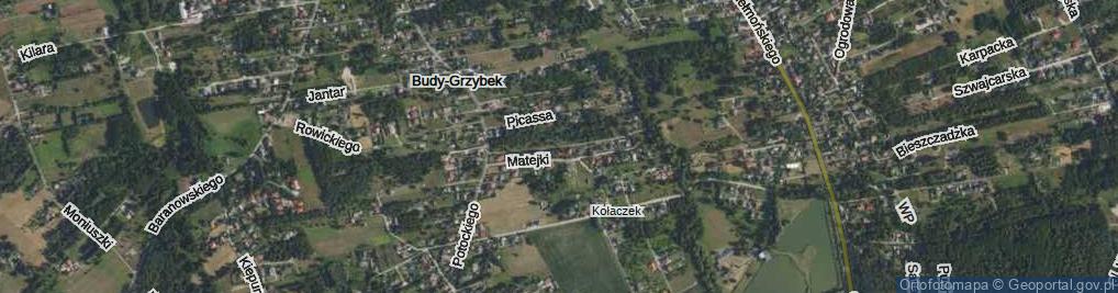 Zdjęcie satelitarne Kossaka Wojciecha ul.