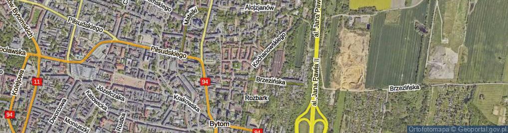 Zdjęcie satelitarne Kochanowskiego Jana ul.