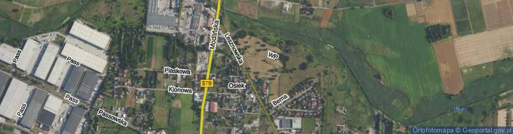 Zdjęcie satelitarne Kombatantów ul.