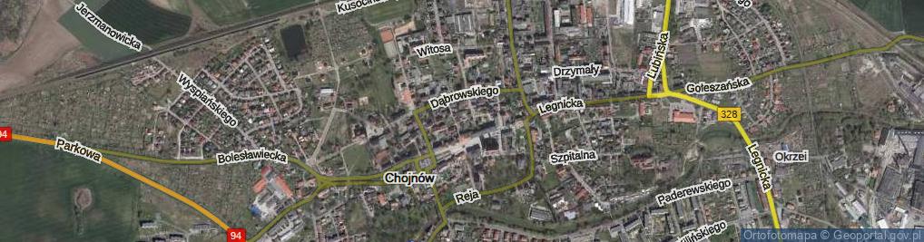 Zdjęcie satelitarne Komuny Paryskiej ul.