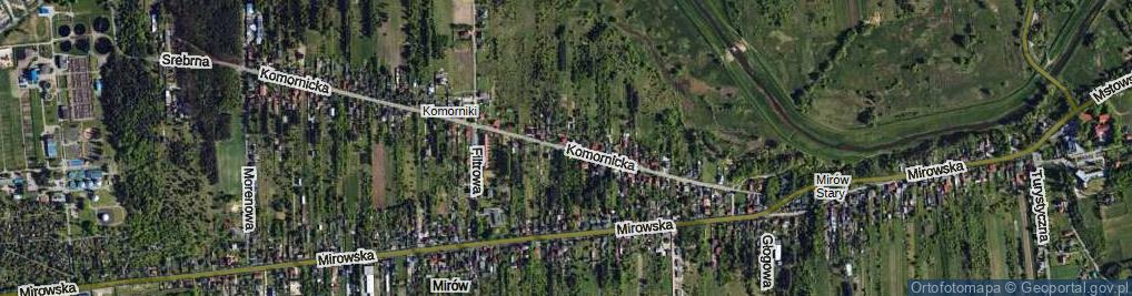 Zdjęcie satelitarne Komornicka ul.