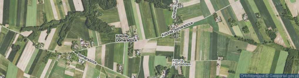 Zdjęcie satelitarne Kolonia Domaradzice ul.