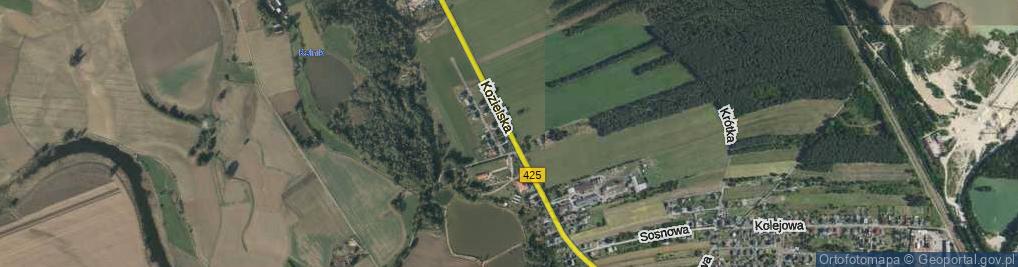 Zdjęcie satelitarne Kozielska ul.