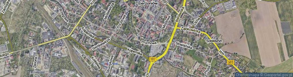 Zdjęcie satelitarne Kościelna ul.