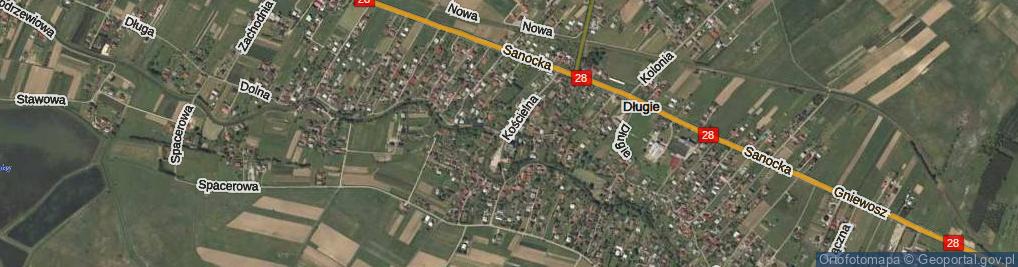 Zdjęcie satelitarne Kościelna ul.