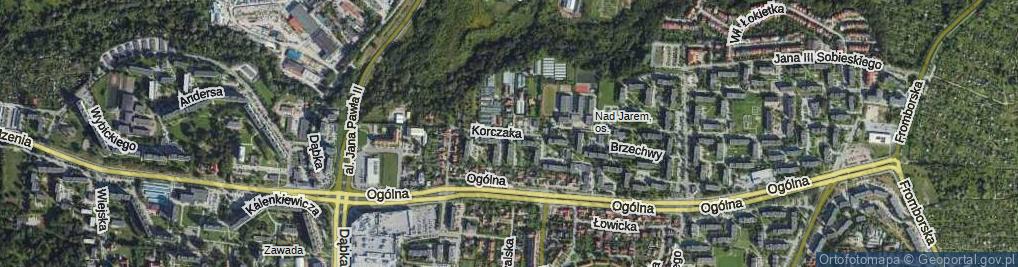 Zdjęcie satelitarne Korczaka Janusza ul.