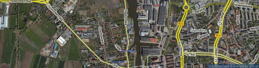 Zdjęcie satelitarne Kotwicza ul.