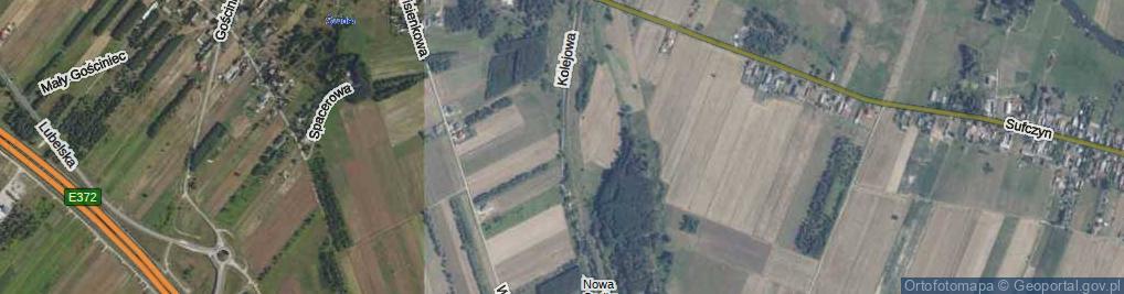 Zdjęcie satelitarne Kolejowa ul.