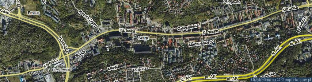 Zdjęcie satelitarne Kościelna ul.