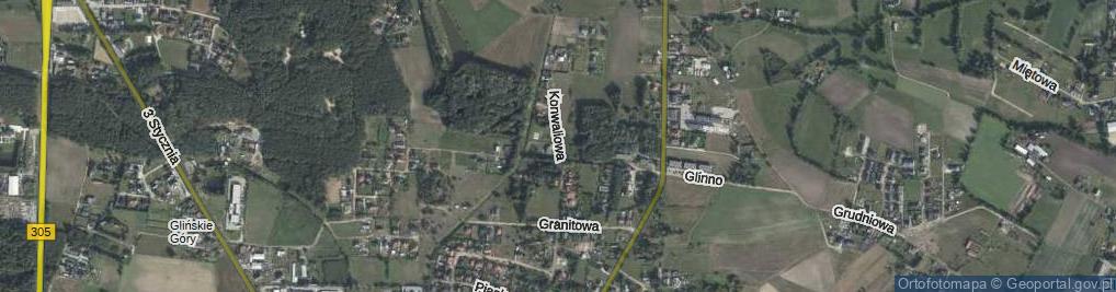 Zdjęcie satelitarne Konwaliowa ul.