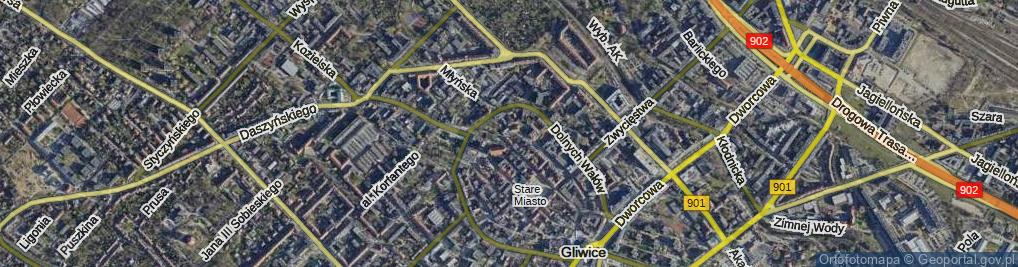 Zdjęcie satelitarne Kościelna ul.