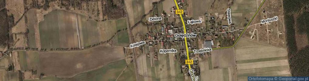 Zdjęcie satelitarne Kolejowa ul.