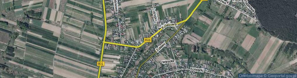 Zdjęcie satelitarne Kolejowa ul.