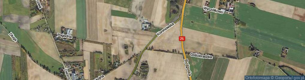 Zdjęcie satelitarne Koronowska ul.