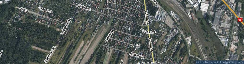 Zdjęcie satelitarne Kokosowa ul.