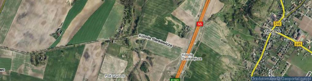 Zdjęcie satelitarne Kolonia Henryka Sienkiewicza ul.