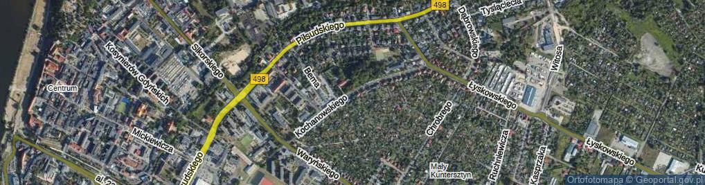 Zdjęcie satelitarne Kochanowskiego Jana ul.