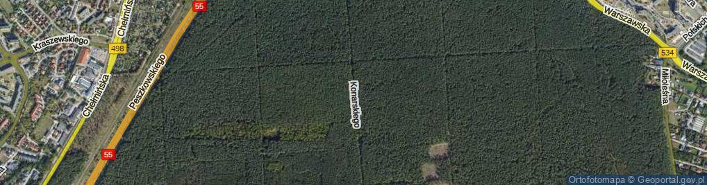 Zdjęcie satelitarne Konarskiego ul.