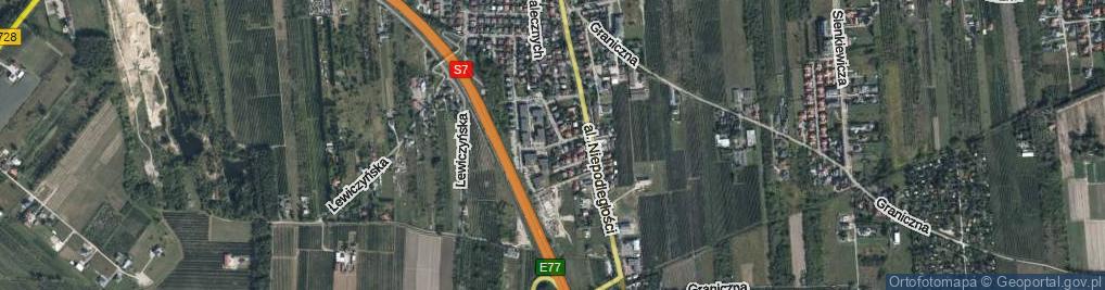 Zdjęcie satelitarne Kochanowskiego Jana ul.