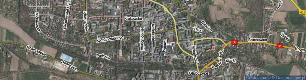 Zdjęcie satelitarne Kościuszki Tadeusza, gen. ul.