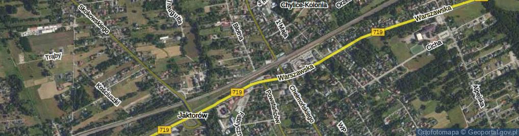 Zdjęcie satelitarne Kolejowa ul.