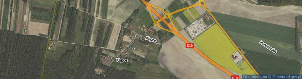 Zdjęcie satelitarne Kopek ul.