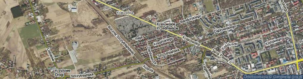 Zdjęcie satelitarne Kochanowskiego Jana ul.