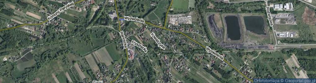 Zdjęcie satelitarne Kowalczyka Maksymiliana, ks. ul.