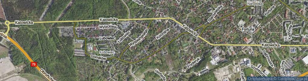 Zdjęcie satelitarne Kolonijna ul.