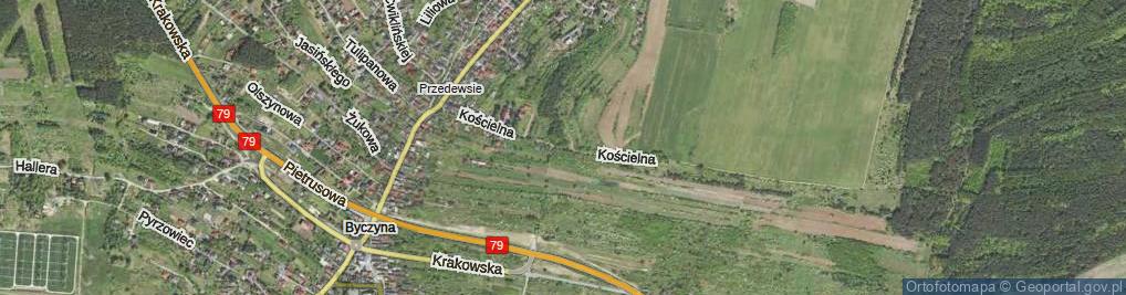 Zdjęcie satelitarne Kościelna ul.