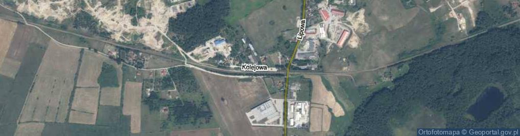Zdjęcie satelitarne Kolejowa ul.