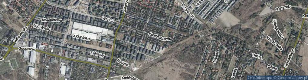 Zdjęcie satelitarne Kolorowych Snów ul.