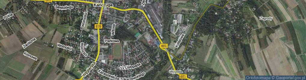 Zdjęcie satelitarne Kochanowskiego Jana ul.