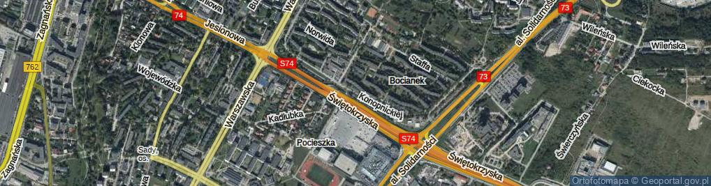 Zdjęcie satelitarne Konopnickiej Marii ul.