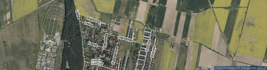 Zdjęcie satelitarne Kolorowa ul.