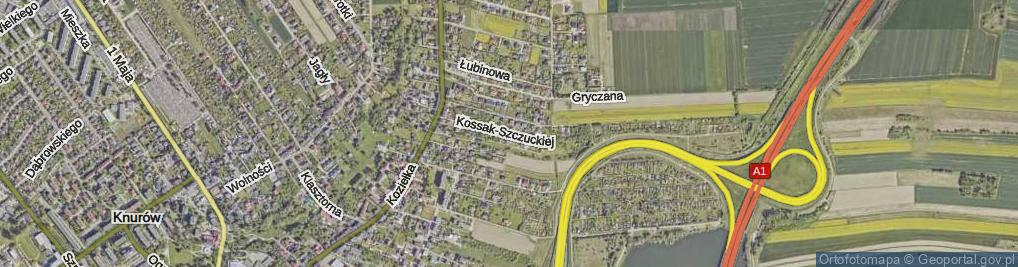 Zdjęcie satelitarne Kossak-Szczuckiej Zofii ul.