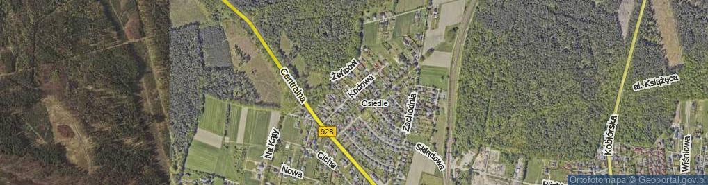 Zdjęcie satelitarne Kodowa ul.
