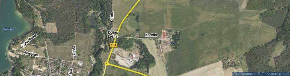 Zdjęcie satelitarne Kochań ul.