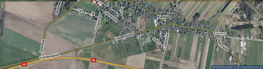 Zdjęcie satelitarne Kochanowicka ul.