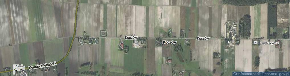 Zdjęcie satelitarne Koczów ul.