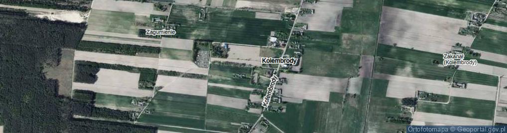 Zdjęcie satelitarne Kolembrody ul.