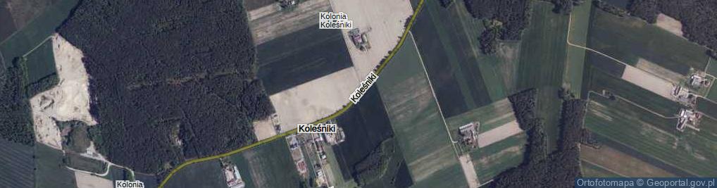 Zdjęcie satelitarne Koleśniki ul.