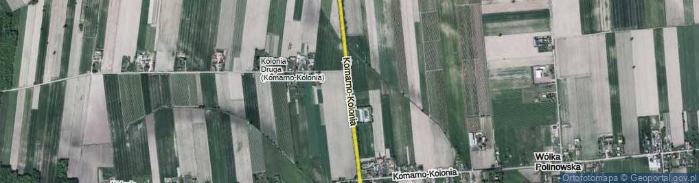 Zdjęcie satelitarne Komarno-Kolonia ul.