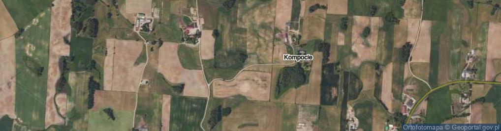 Zdjęcie satelitarne Kompocie ul.