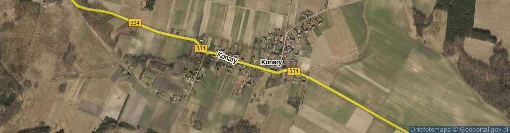 Zdjęcie satelitarne Konary ul.