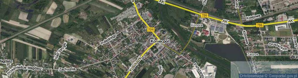 Zdjęcie satelitarne Konopnickiej Marii ul.